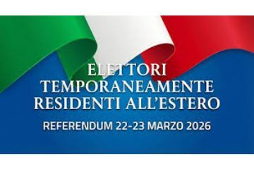 Referendum Costituzionale del 22 e 23 marzo 2026 – temporanei estero